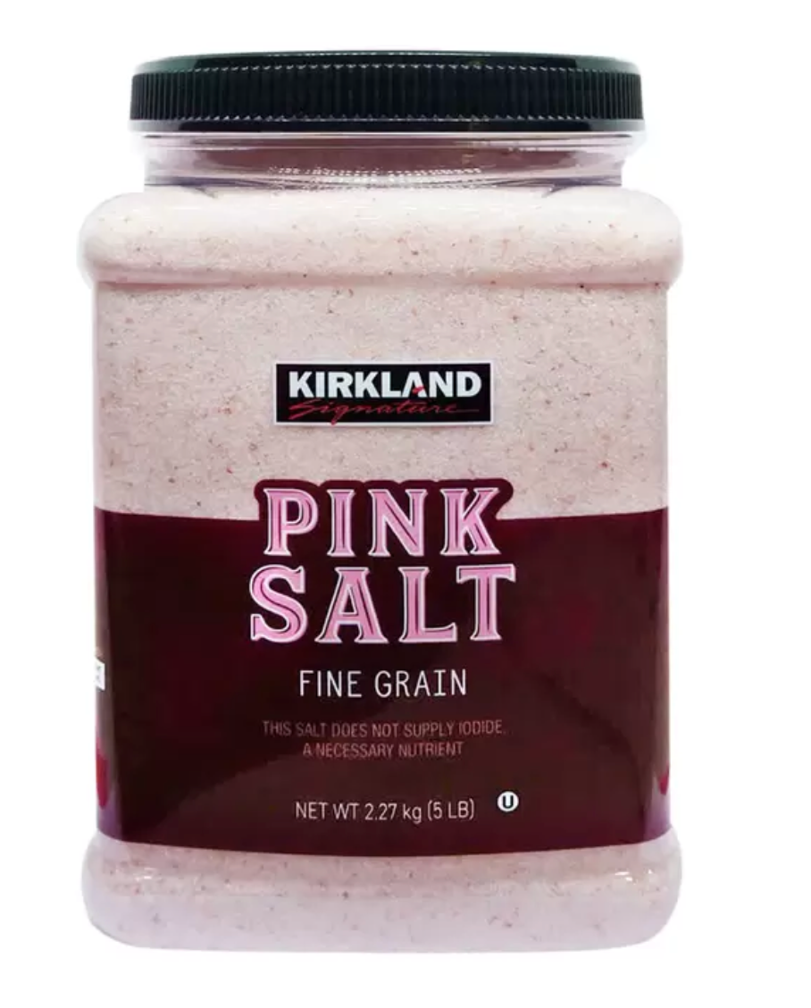 Ground Himalayan Pink Salt 2.27g Large Catering Jar KIRKLAND Kosher