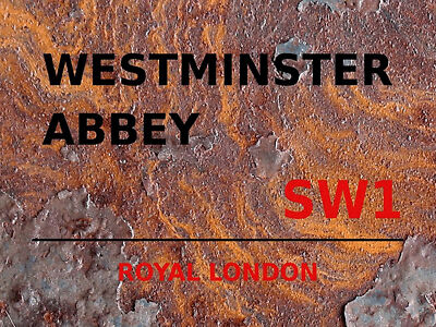 Holzschild 30x40 London Royal Westminster Abbey SW1 Wand Deko Cafe Sammler Gesch