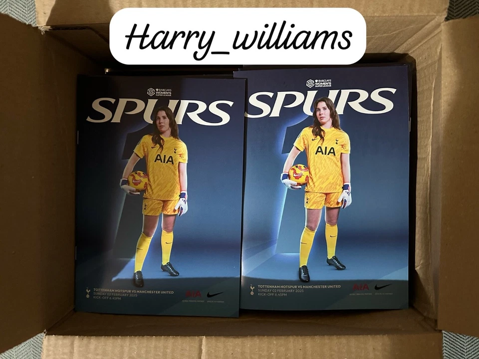 TOTTENHAM WOMEN v MAN UTD MANCHESTER UNITED WOMEN 02/02/2025 WSL MATCH PROGRAMME - Image 2 of 2