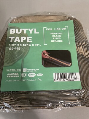 Butyl Sealant Tape for Metal Roof, Glass, Pipes-Water Protector - 50ft