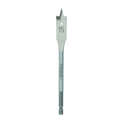 Timco 15,0 x 152 mm Flachholzbohrer mit Hochleistungs-Spatenbohrer für Holzarbeiten