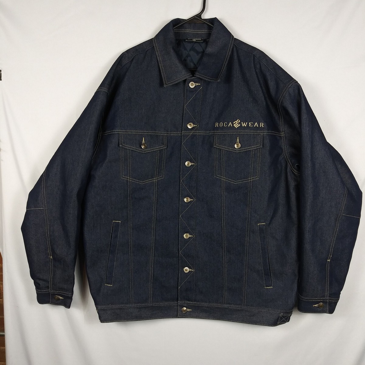 rocawear古着デニムジャケット ROCAWEAR(ロカウェア) / デニムジャケット/3XL/インディゴ
