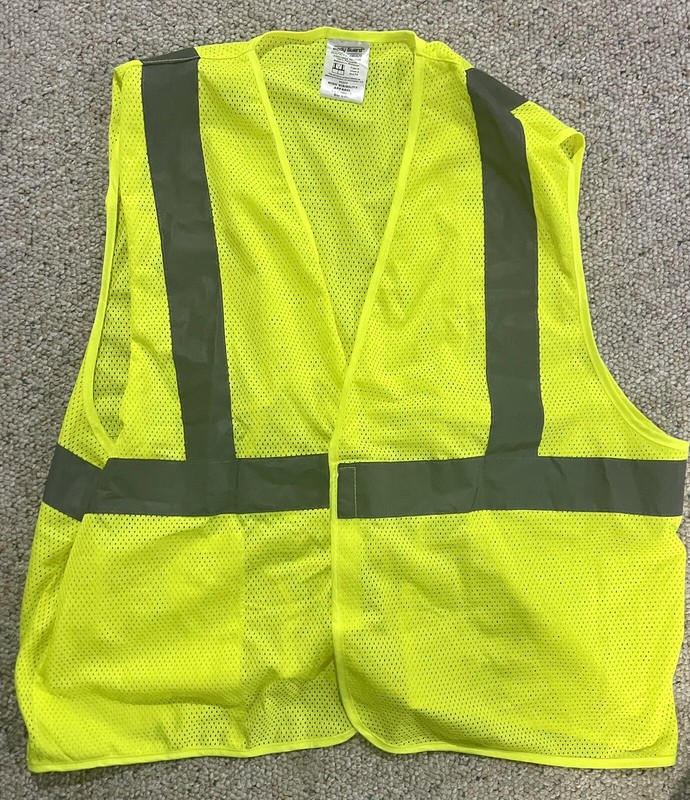 Neon Yellow Hi Vis Safety Vest L/XL