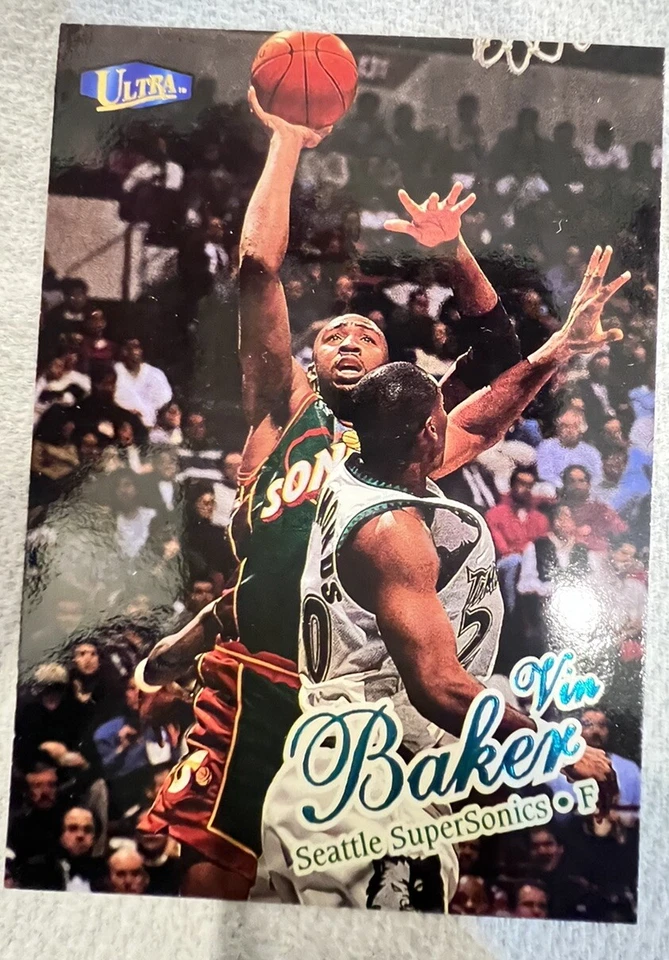 Cartão de erro raro Vin Baker/Dejuan Wheat Fleer - Imagem 3 de 4