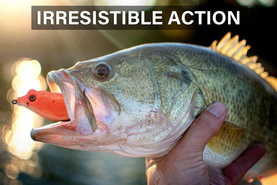 UFISH - Ranas de pesca de lubina, lote de ranas de pesca, señuelo de rana suave, señuelo de rana Topwater Foto 4 de 4