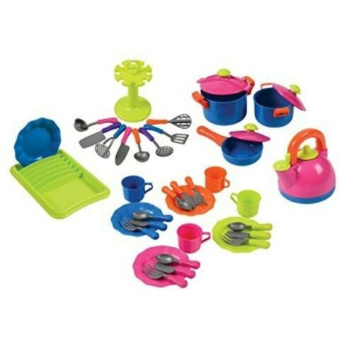 Constructive Playthings 38 pc. Pretend Play Kitchen Utensils and Cookware - Picture 1 of 1