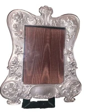 Vintage Gorham Art Nouveau Silver Photo Frame 7”x5.75”(3”X4.5”)Picture Portrait