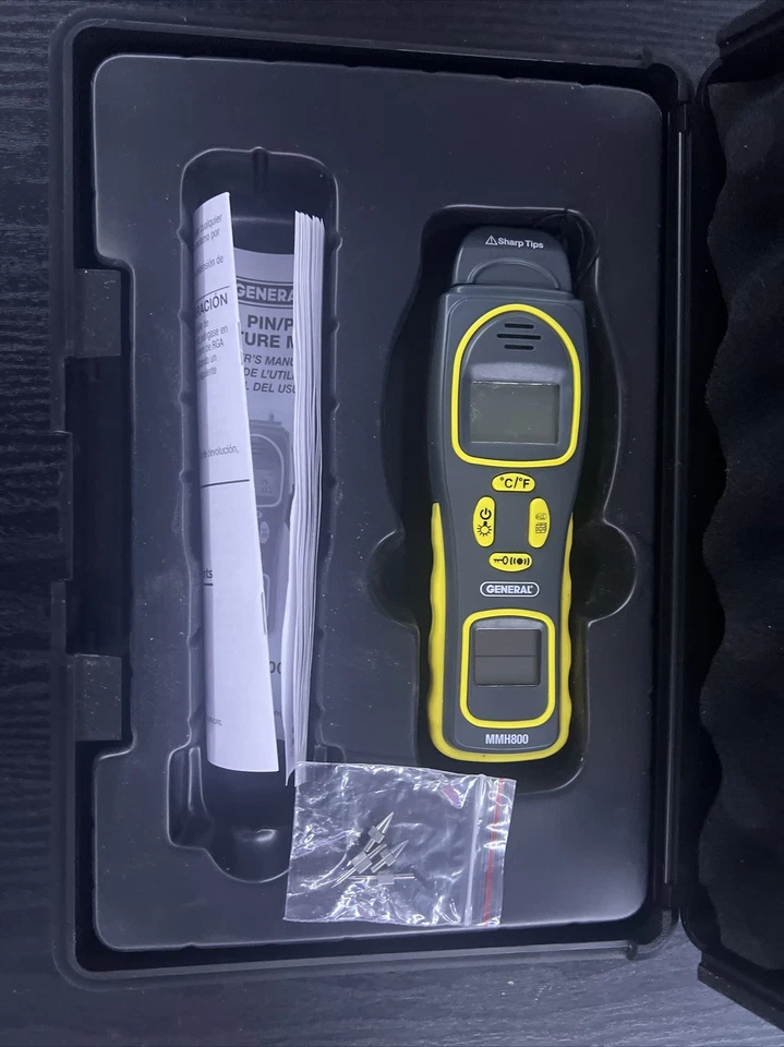 General MMH800 - Pin/Pinless Moisture Meter with Temp/RH - Image 3 of 4