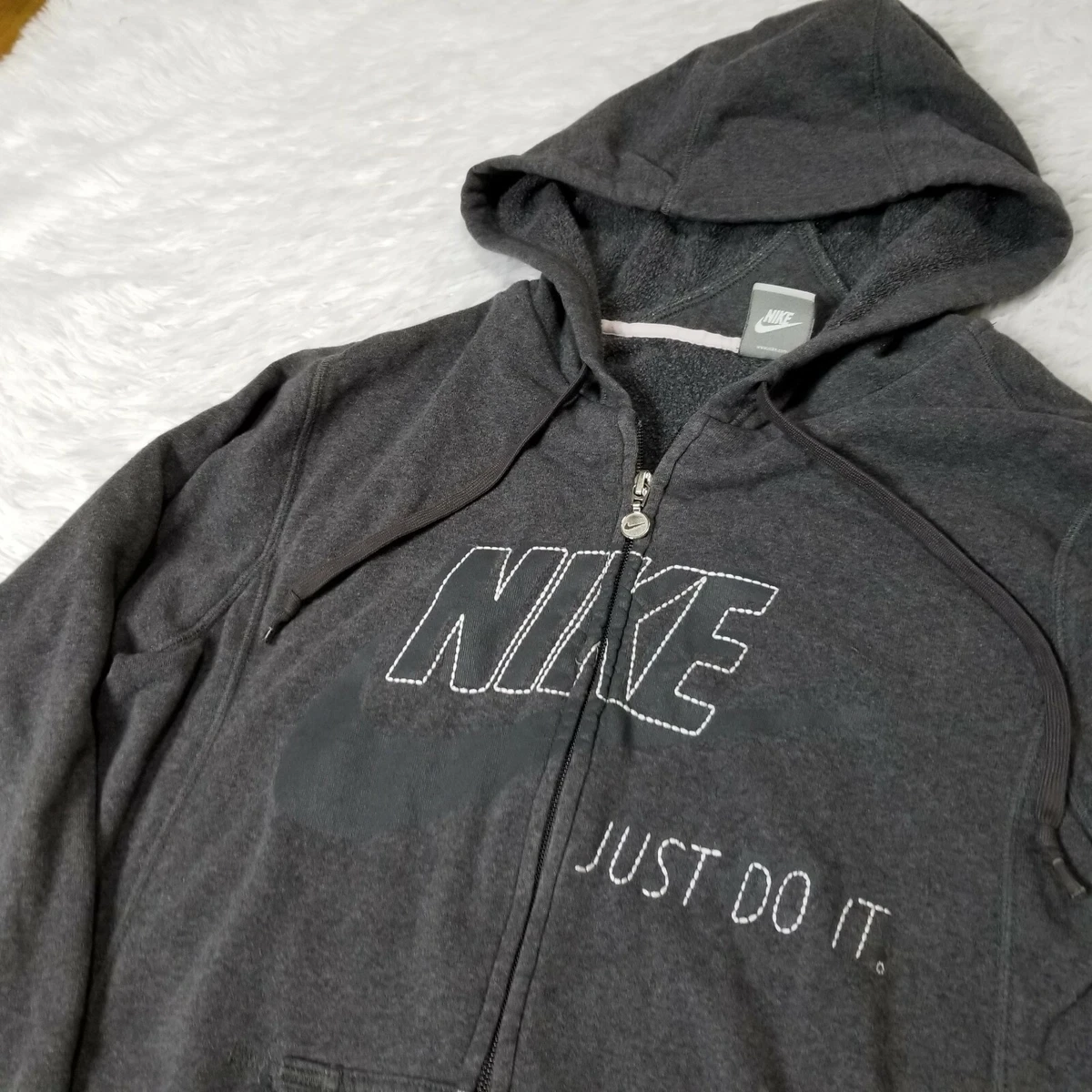 Nike spell out zip up hoodie sale