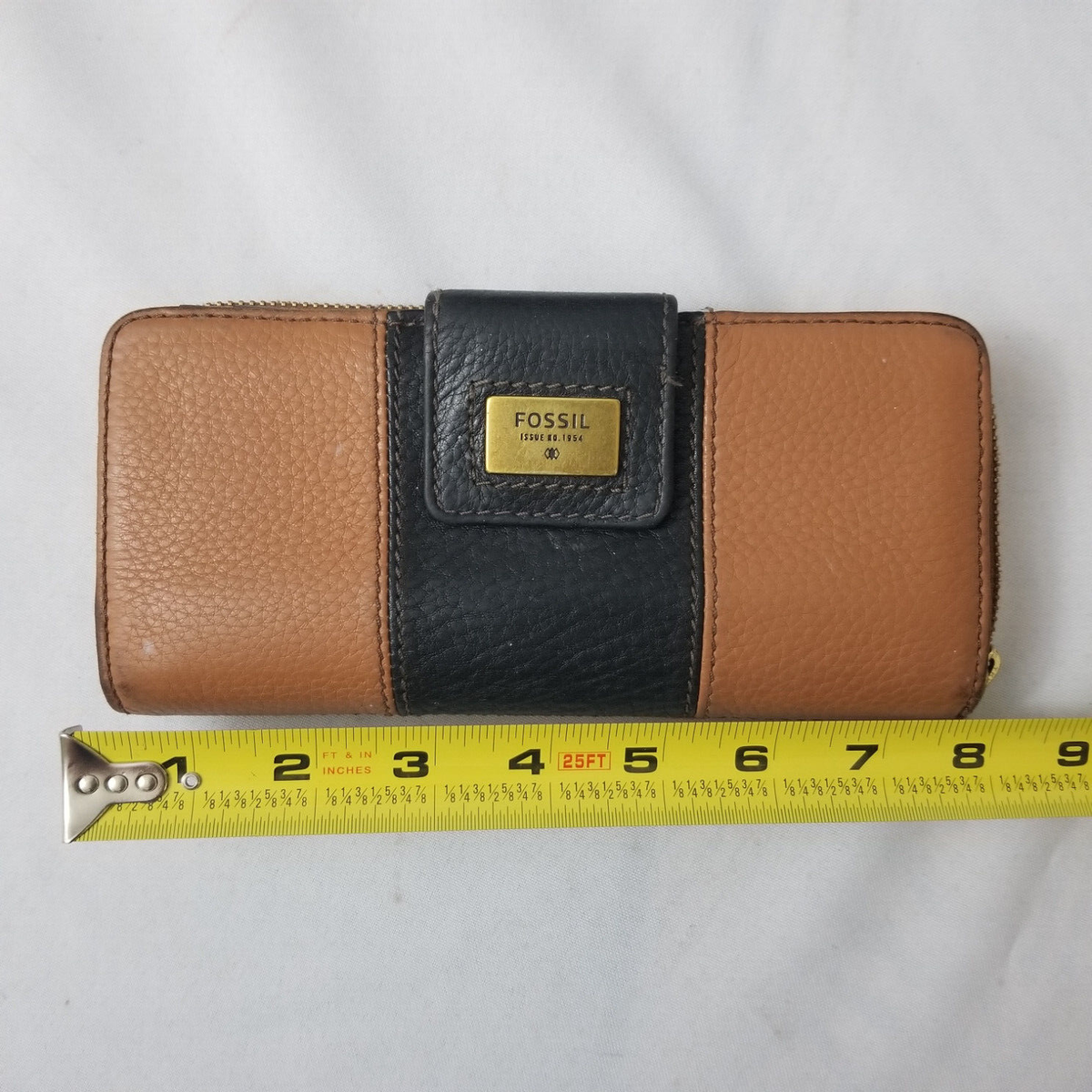 みんと Vintage Fossil Womens Bifold Wallet Brown Tan Two-tone Snap | eBay