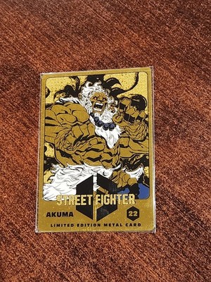 Akuma Gold Metal Card 22 - Street Fighter 6 - UDON Entertainment - SDCC 2025