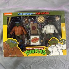 NECA Teenage Ninja Mutant Turtles Punk Leonardo and Punk Raphael Action Figures