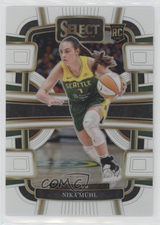 2024 Panini Select WNBA Concourse White Prizm /99 Nika Muhl #27 1pe9