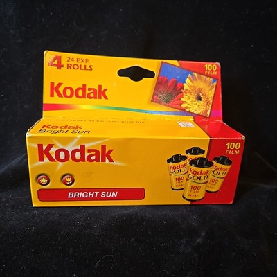 Kodak 100 35mm Color Print Film 4 Rolls Package Bright Sun Exposures Exp 03/2006
