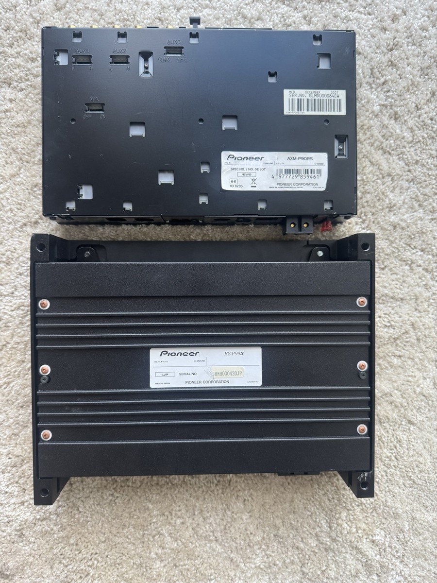 Pioneer RS-P99X ODR Digital Preamp Processor and Pioneer AMX-P90RS