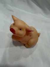 Vintage Rubber Squeaky Toy Pig