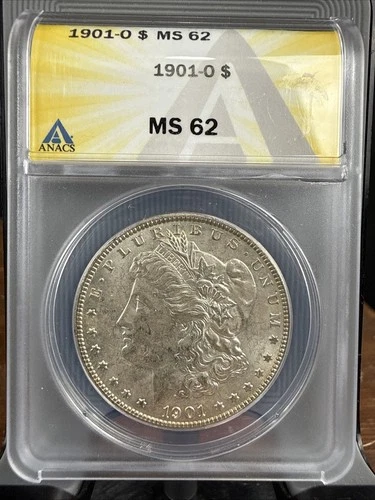 1901 O Morgan Silver Dollar MS 62 ANACS $1