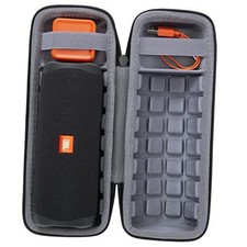Hard Travel Case for JBL Flip 6, 5, 4, For Flip 7/6/5 Black Case  Inside Grey