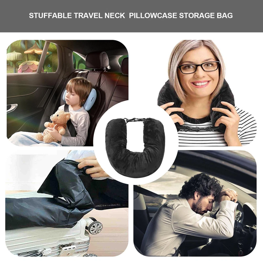 Stuffable Travel Neck Pillow for Comfortable Journeys