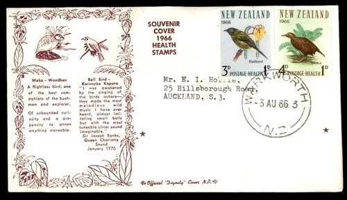 Mayfairstamps New Zealand FDC 1966 Health Stamps Birds Combo First Day Cover aax