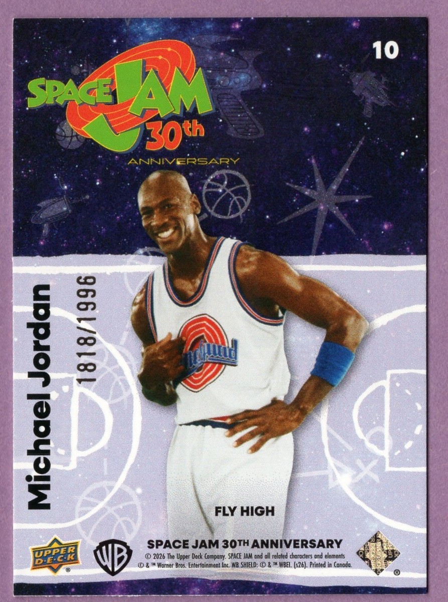 2026 UPPER DECK SPACE JAM 30TH ANNIVERSARY FLY HIGH RED MICHAEL
