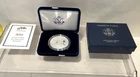 2010 W Silver American Eagle One Ounce Proof $1 Dollar Coin with Box COA