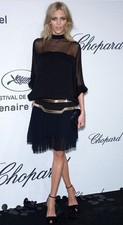 RUNWAY Gucci Silk Knee-Length Dress Size: XS | US2, IT38 black