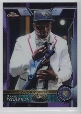 2015 Topps Chrome Rookies Purple Refractor Dante Fowler Jr #127 9b4