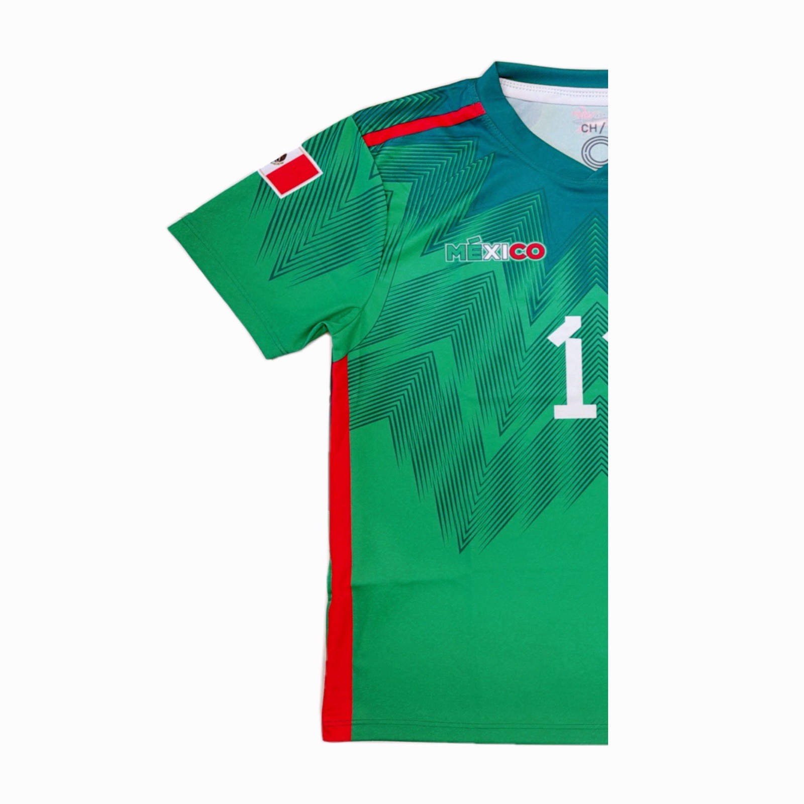 Mexico home classic with #11 soccer jersey unisex