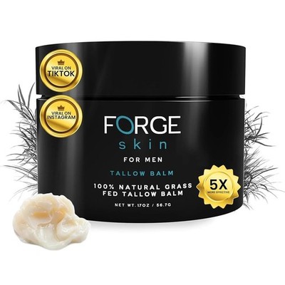 Forge Skin Men's Wrinkle Defense Beef Tallow Balm for Skin | Beef Tallow for ...