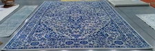 NAVY LGREY 11'-0" x 15'-0" Back Stain Rug, Reduced Price 1172791530 BNT832M-1115