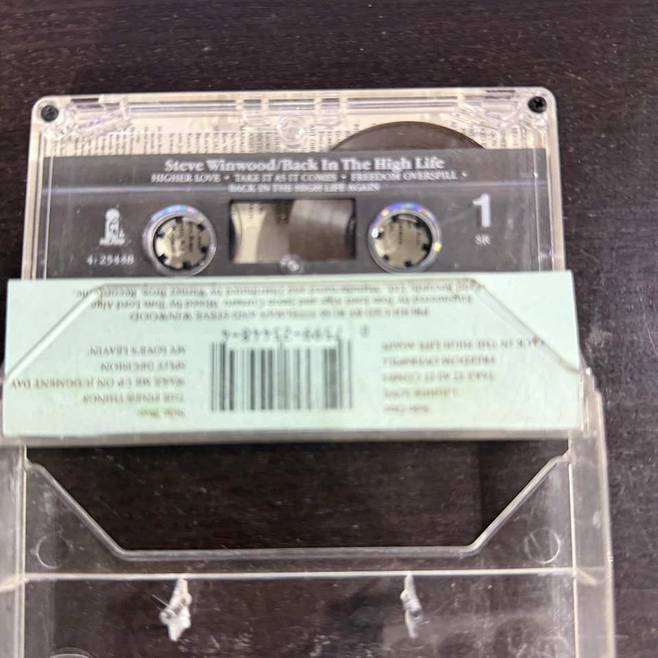 Steve Winwood Back in the High Life Pop Rock Cassette Tape Album Foto 4 de 4