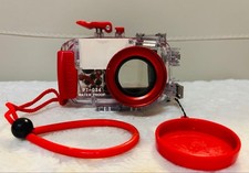 Olympus PT-034 Waterproof Underwater Housing for Stylus  750   Transparent Red