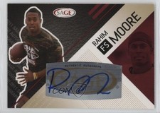 2011 SAGE Red Auto Rahim Moore #A-34 Auto 3y4