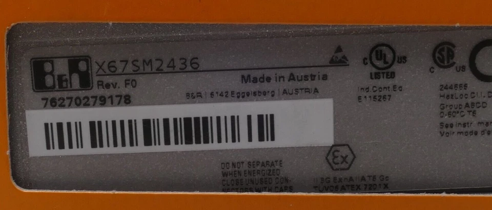 B&R Stepper Motor Module X67 SM 2436 | Rev. F0 | X67SM2436- - Image 4 of 4