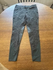 SAMSHIELD Horse Riding Pants Women's Sz US 26, UK 8, FR 36 Green Camo