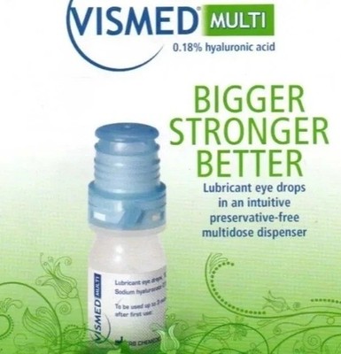 Vismed Multi 10ml Eye Drops for Dry Eyes   Intensive Lubrication & Soothing