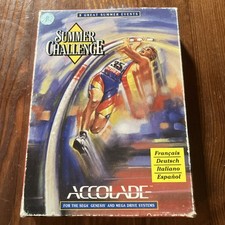 Thumbnail of ebay&reg; auction 177152598614 | B - Summer Challenge - Sega Mega Drive Game - CiB - Good Condition