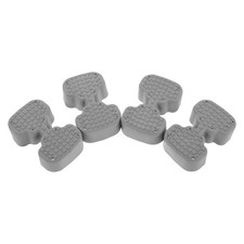  4 rutschfeste Gummifüße für Duschstühle, wasserfeste Ersatzfüße für Badhocker,