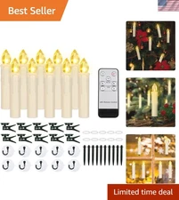 10 PCS LED Window Candles with Remote Timer, Battery Operated Flameless Taper...