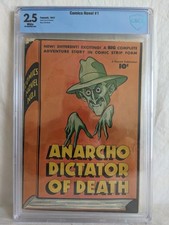 Comics Novel #1 CBCS 2.5 White Pages Fawcett Comics 1947