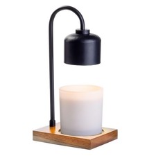Candle Warmers Etc. Black & Wood Arched Lamp – for TopDown Warming & Fla...