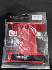 Bear Grips 3 Hole Titanium Weight Lifting Glove Red Size Large 