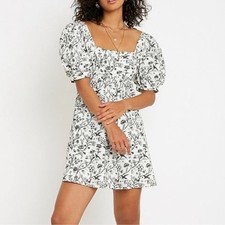 LAURA ASHLEY Urban Outfitters Penelope Toile Babydoll Dress Size S Cottagecore