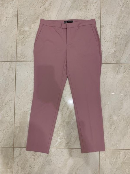 Women ZARA Trousers Pink 38 / M / 46