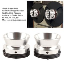   Silver 1 Pair NAB Hub Adapters Polished Aluminum Alloy 10 Opener For