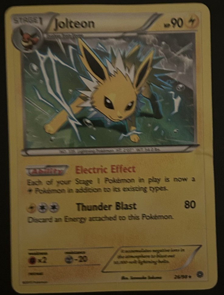 Pokemon Jolteon 26/98 Cosmos Holo Rare XY Ancient Origins Blister Promo HP