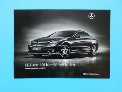 Brochure - Mercedes C216 - CL-Class / CL 500 - 100 Years of Trademark - 04/09
