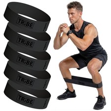 Fabric Resistance Bands for Working Out - 5 Exercise Bands Set for Legs and G...