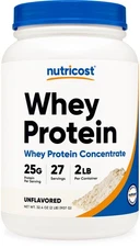 Nutricost Whey Protein Concentrate (Unflavored) 2 LBS